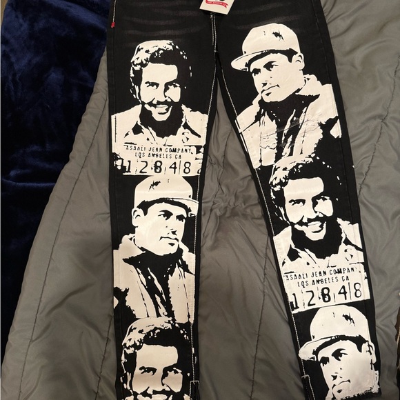 Tsagi Jean Company Black and White Graphic Men's Pants